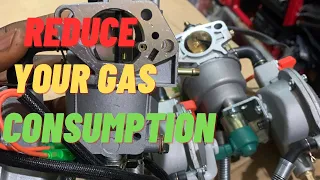 How to reduce gas consumption of your generator that use gas dual carburetor.