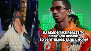 Diddy's Son Disses 50 Cent On New Track & DJ Akademiks Reacts.