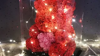 How to Make Rose Bear with Lights 2021