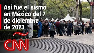 Así se vivió el sismo de magnitud 5,8 en la Ciudad de México