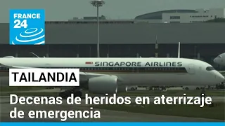 Avión de Singapore Airlines aterriza de emergencia por pérdida de altura y turbulencia • FRANCE 24