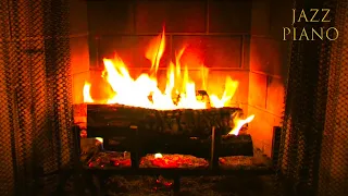 Fireplace 10 HOURS 🔥 Soft Jazz Piano Music, Smooth Fireplace Sounds to Relaxing on YouTube!