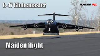 Worlds biggest RC C-17 Globemaster Maiden flight