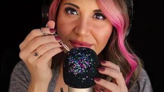 [ASMR] Removing glitter from the mic / Cleaning it ✨ *Stronger sounds*