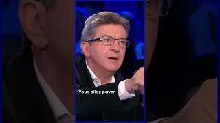 Clash Jean Luc Mélenchon Vanessa Burggraf #onpc #shorts