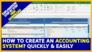 How to create an Accounting System IN EXCEL 🎁FREE DOWNLOAD🎁 ** GUARANTEED ** [PART 1/2]