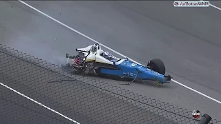 Scott Dixon huge crash. 2017 Indy 500.