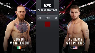 EA UFC 3: Ranked Online: Conor "Notorious" McGregor vs Jeremy "Lil' Heathen" Stephens (me)