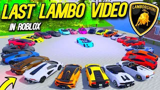 The Last LAMBORGHINI ROBLOX Video You Will See