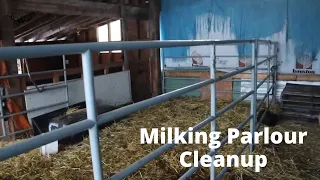 Cleaning up our Milking Parlour