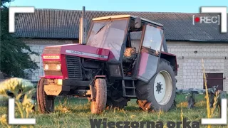 🇵🇱Wieczorna orka🥹 80tka 🚜 ciężka orka🔥  pies