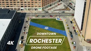 Downtown Rochester NY - 4K Drone Footage