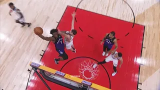 OG Anunoby swipes it away from Kyrie Irving and finishes with the slam on the other end!