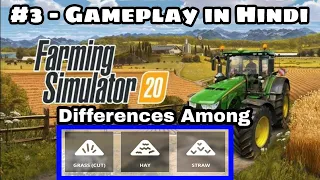 #3 - Farming Simulator 20 Gameplay | How to use Grass and Hay | Difference between Grass and Hay