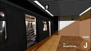 OpenBVE with GShade - NYCT R143 J Train to Broad Street