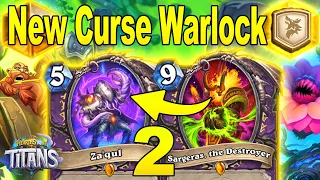 MY NEW Curse Warlock Is Absolutely So Good & Fun To Play #2 At The New Expansion Titans Hearthstone