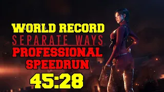 Resident Evil 4 Remake Separate Ways Professional Speedrun 45:28 (Former World Record)