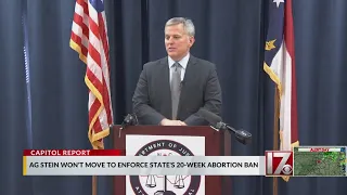 North Carolina Attorney General will not reinstate 20-week abortion ban