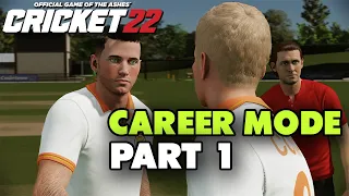 Cricket 22 Career Mode (PS5 Gameplay) #1 | THE BEGINNING (CLUB CRICKET DEBUT)
