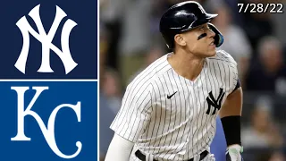 New York Yankees Vs. Kansas City Royals | Game Highlights | 7/28/22
