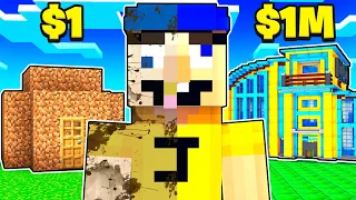 $1 vs $1,000,000 House Battle in Minecraft!