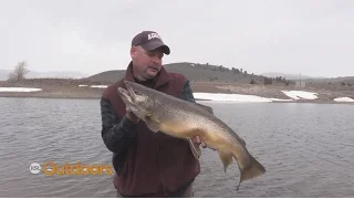 Big Tiger Trout at Panguitch Lake Ice Off