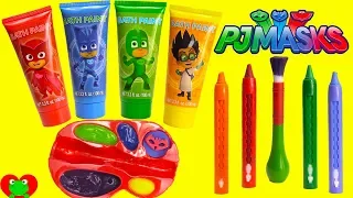 Genie Teaches Colors with PJ Masks Paints Catboy, Owlette, and Gekko