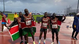Ferdinand Omanyala leads Kenya win 4x100m mens relay Mauritius African athletics championships 2022