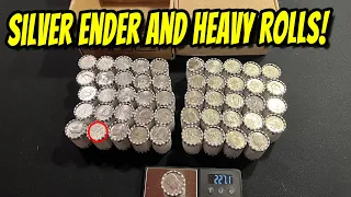 HEAVY ROLLS MEANS SILVER!!!  $1000 Half Dollar Coin Roll Hunt