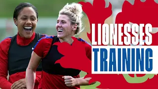 Lionesses Show Off Some Great Finishing & Free Kick Practice | Inside Training