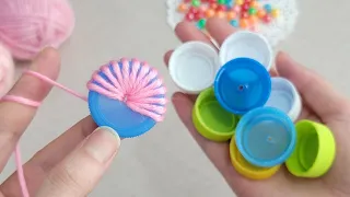 I make MANY and SELL them all! Super Genius Recycling Idea with pot caps - DIY