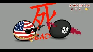 USA & Japan fighting style RCA R Countryball Animation Cat god