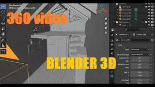 Как сделать VR видео (360 video), ч. 1 - настройки камеры / Blender уроки / Blender VR tutorial