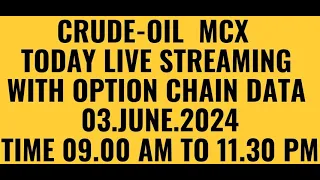 03 JUNE | MCX Live Trading | Crude Oil Live Trading Commodity Trading Live Stock Market Live #mcx