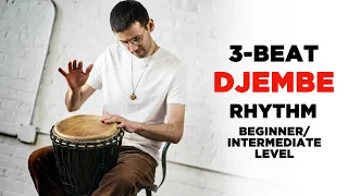 Djembe/Hand Drum Rhythm Tutorial: 3 Beat Pattern