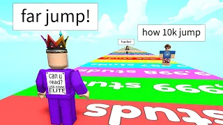 I JUMPED Really... FAR In This Roblox Game