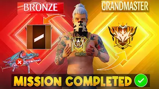 Br Ranked🥵 Challenge Bronze to Grandmaster Season 39| No Gun Skin Challenge| New Level 1 I'd| FF