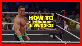 How to Turn on Blood in WWE 2K22