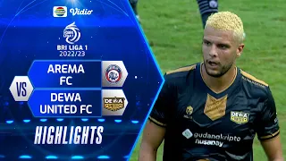Highlights - Arema FC VS Dewa United FC | BRI Liga 1 2022/2023