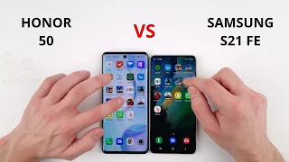 Honor 50 vs Samsung S21 FE SPEED TEST