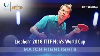 Koki Niwa vs Jonathan Groth | 2018 ITTF Men's World Cup Highlights ( R16 )