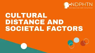 (CE004) Cultural Distance and Societal Factors