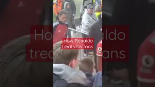How Ronaldo treats his fans vs how messi treats his fans