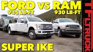 2018 Ram 3500 HD vs Ford F350 vs World's Toughest XXL Towing Test!