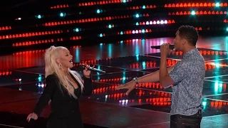 Christina Aguilera's spontaneous duet with Joe Maye - "I Put A Spell On You"