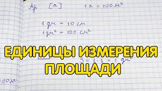 Единицы измерения площади - 5 класс