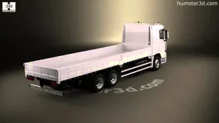 Hyundai Xcient Flatbed Truck 2014 3D model by Humster3D.com