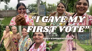 I GAVE MY VERY FIRST VOTE🙂‍↔️☝️|Vlog| AND came back from hometown🥹| I’M BACK AGAIN🩷 #vlog #youtube