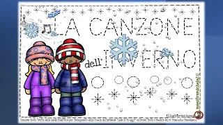 LA CANZONE DELL'INVERNO DA CANTARE E COLORARE