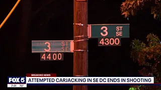 Uber driver shot at during attempted carjacking in Southeast DC | FOX 5 DC